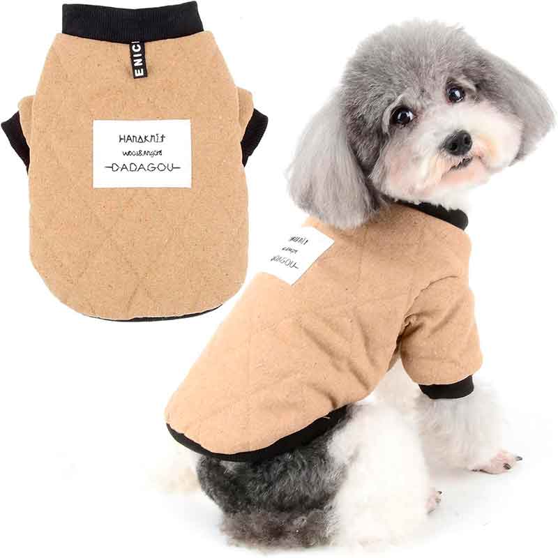 Chaqueta para perro Polerón para Perros Chiporro Café – Abrigo de Lujo para Mascotas Pequeñas y Medianas | Ideal para Invierno